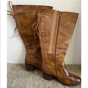 Torrid Knee High Zip Up Boots